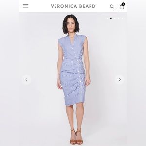 Veronica Beard ruched shirt dress